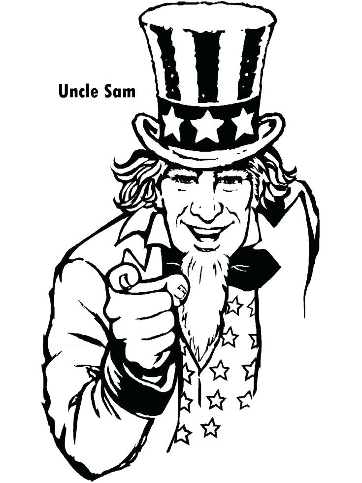 735x980 Uncle Sam Coloring