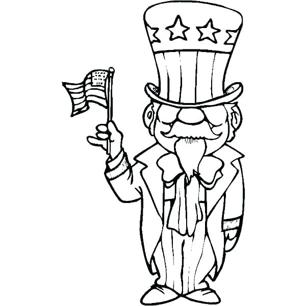 600x600 Uncle Sam Hat Coloring