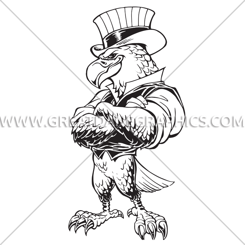 825x825 Proud Uncle Sam Eagle Production Ready Artwork For T Shirt Printing