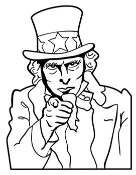 271x350 Uncle Sam Clipart Black And White Clipart Portal