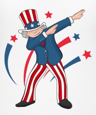 190x228 funny dabbing uncle sam t shirt women's polo shirt spreadshirt