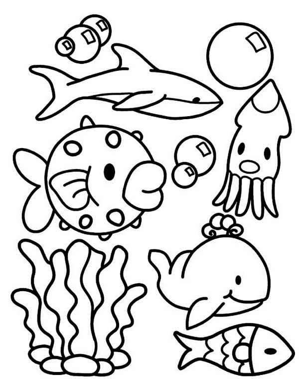 600x760 Ocean Coloring Pages Coloring Sheets And Printables Ocean