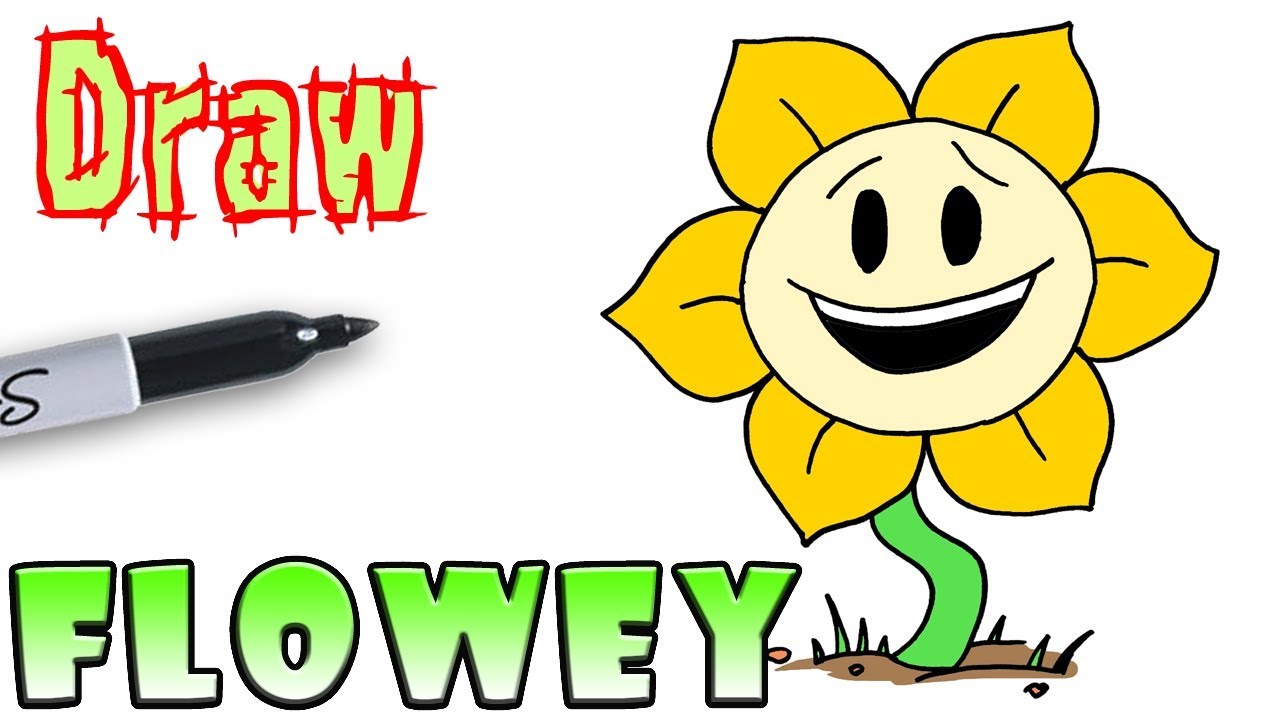 1280x720 How To Draw Flowey Undertale