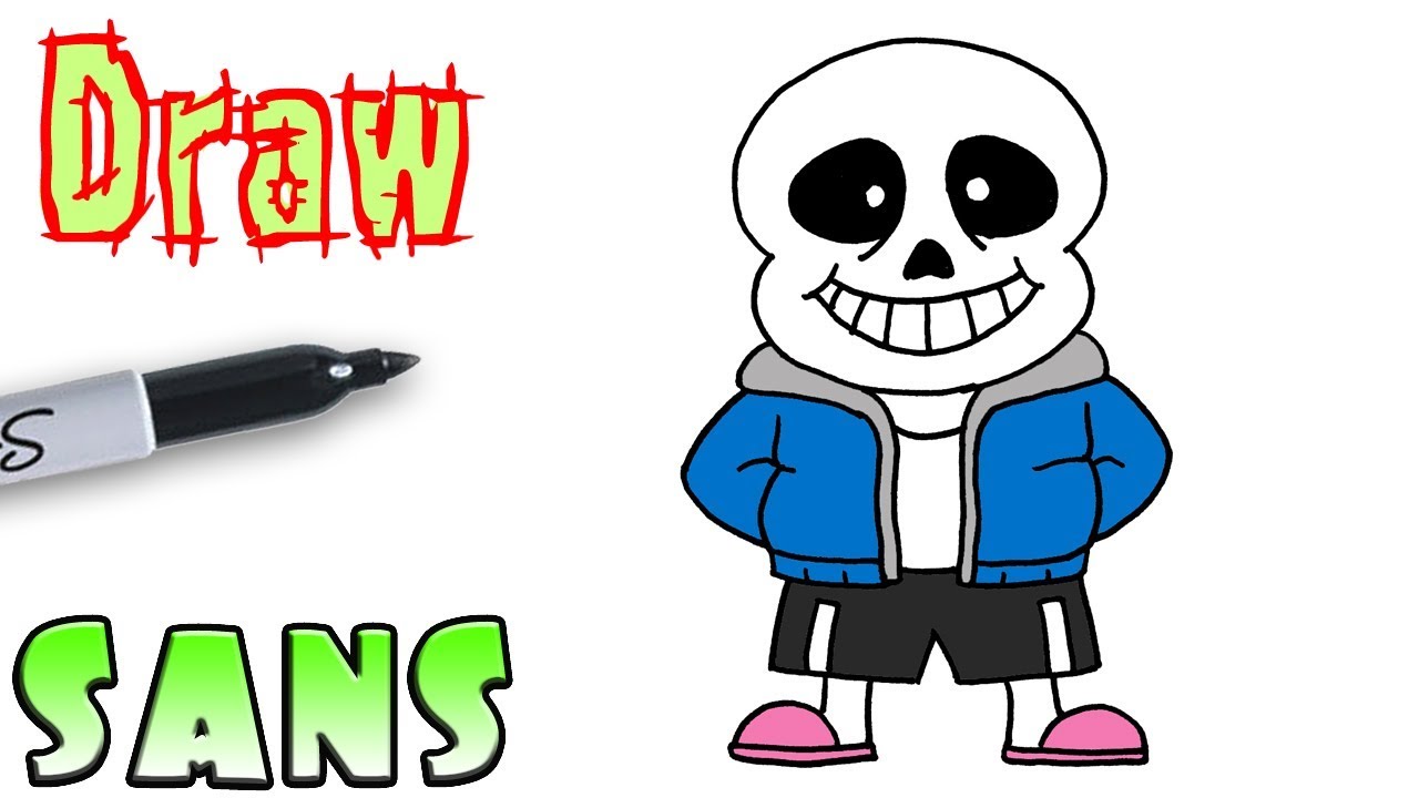 1280x720 How To Draw Sans Undertale