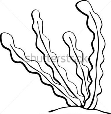 380x390 Ocean Plants Coloring Pages Therapy Stuff Underwater Plants
