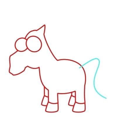 400x413 How To Draw A Unicorn Easy Step