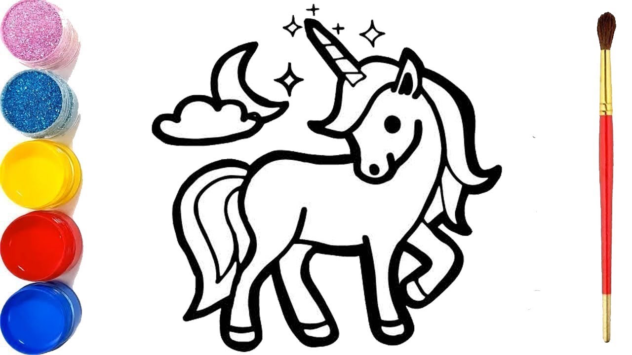 Unicorn Drawing For Kids | Free download on ClipArtMag