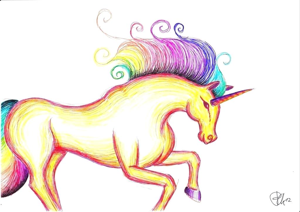 1024x724 Easy Way To Draw A Unicorn How To Draw A Realistic Unicorn Step