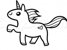 220x165 Kawaii Unicorn Drawing How To Draw A Kawaii Unicorn Step How
