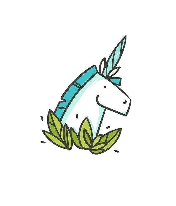 600x701 Simple Unicorn Drawing
