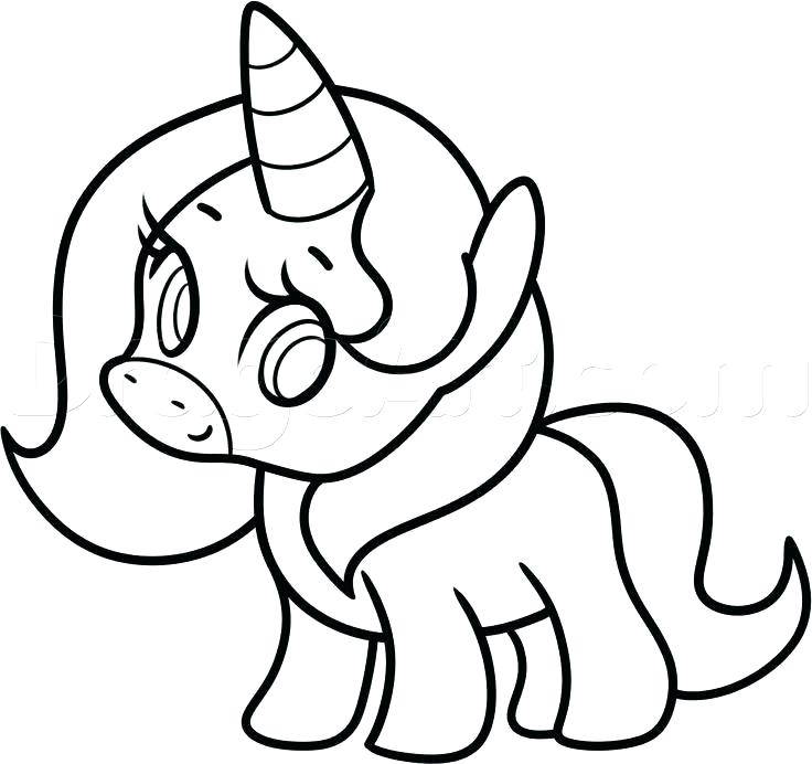 736x692 Unicorn Drawing For Kids