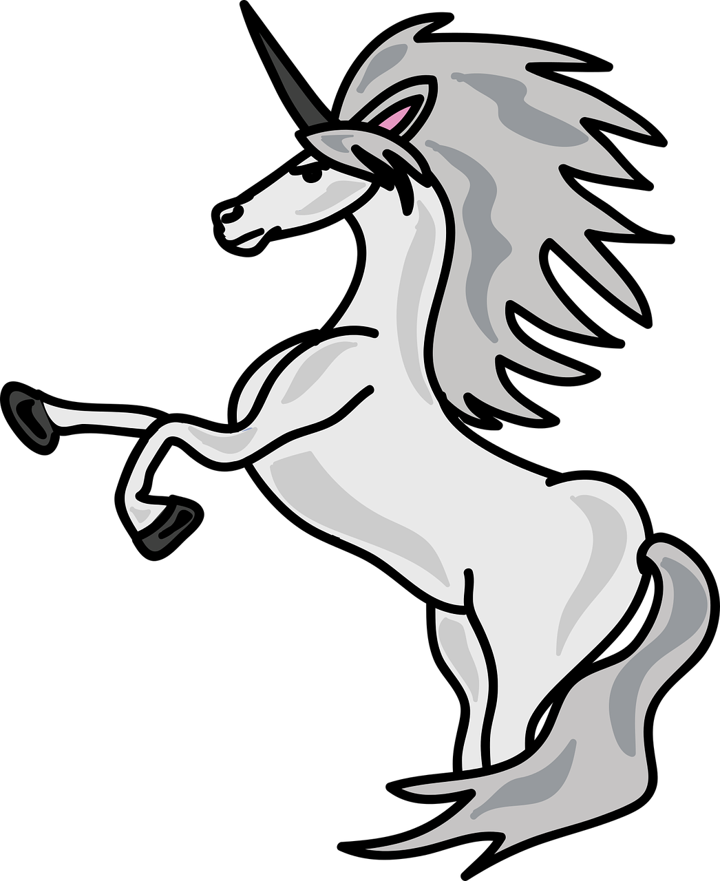 1046x1280 Collection Of Free Unicorn Drawing Black And White Download On Ui Ex