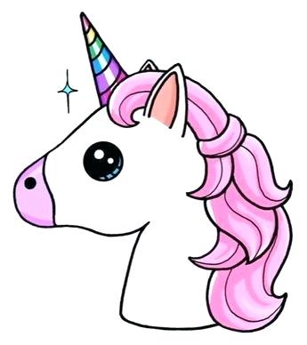 345x388 Unicorn Drawing