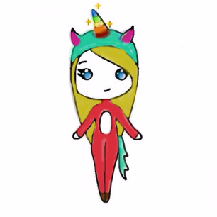 306x306 Chibi Unicorn Girl