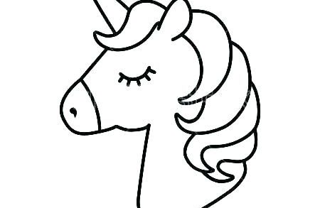 Unicorn Head Drawing