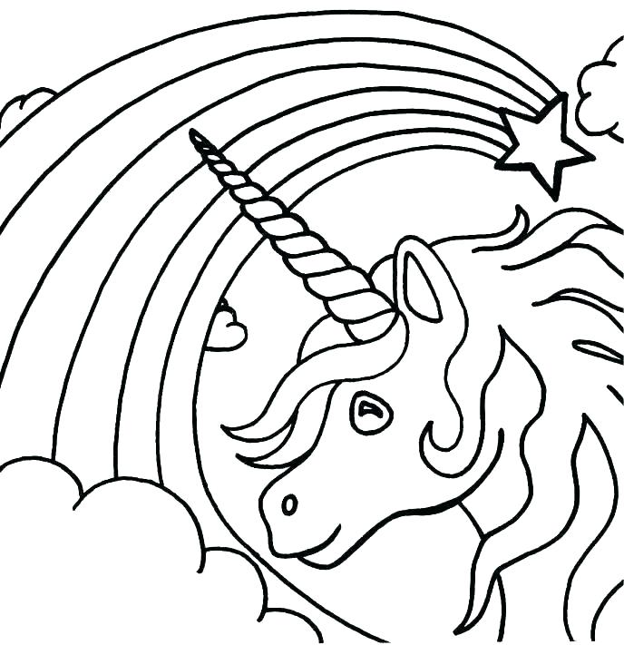 688x711 Simple Unicorn Drawing What Type Of Unicorn Are You How Do You