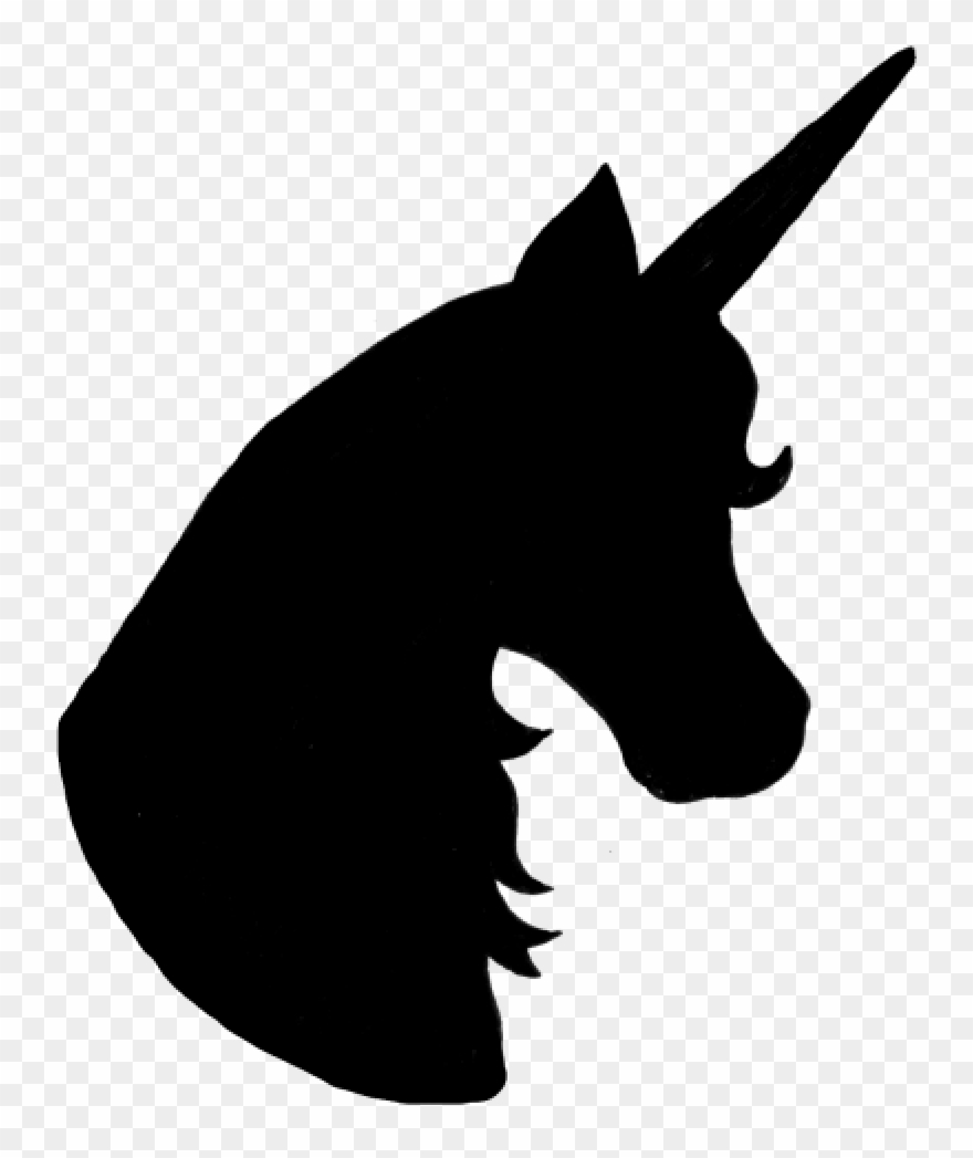 880x1047 Unicorn Silhouette Unicorn Silhouette Head At Getdrawings
