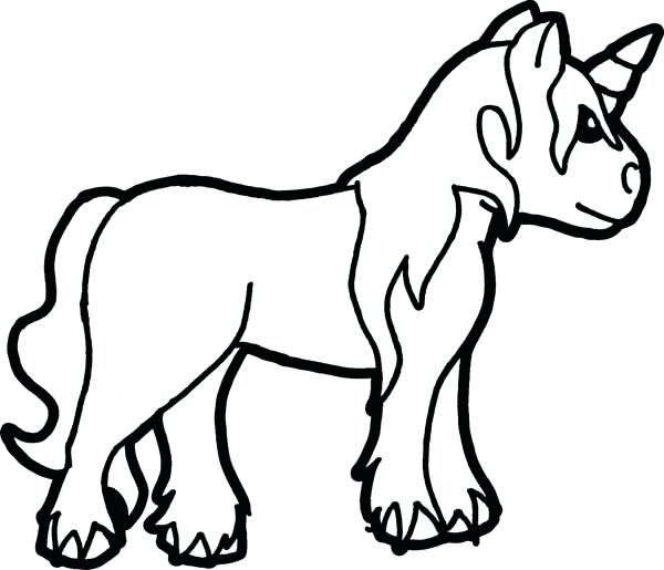 600x515 Easy Way To Draw A Unicorn