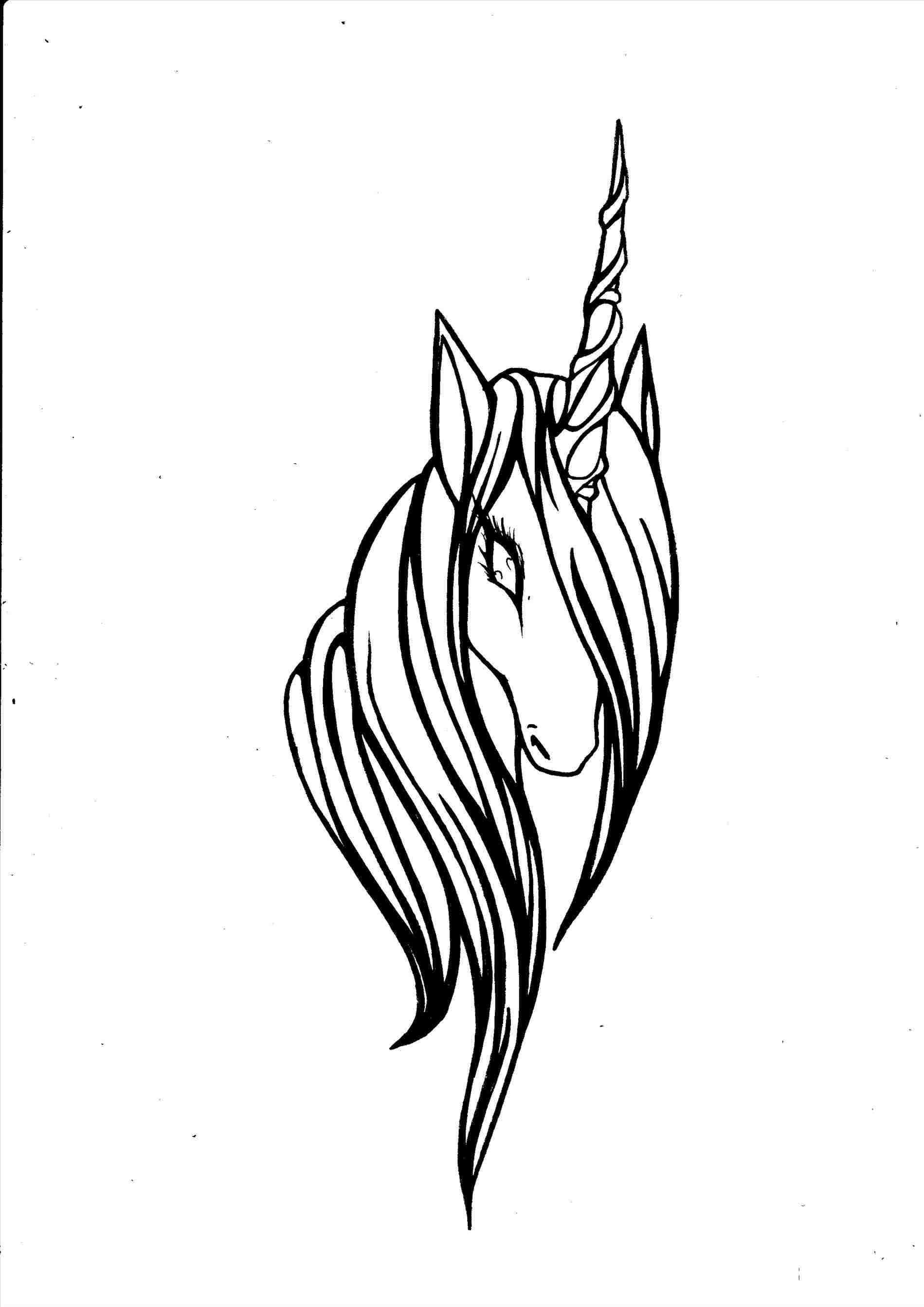 1899x2686 Unicorn Head Drawing Easy