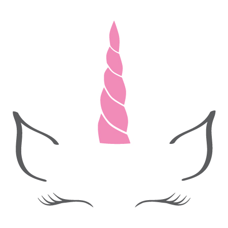 450x450 Unicorn Horn Two Color Wall Wall Art