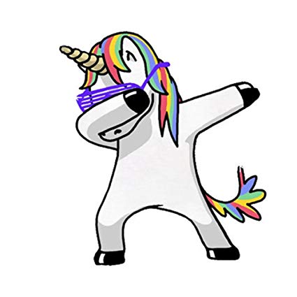 425x425 Baring Unicorn Car Decal Vinyl Sticker Rainbow Cool