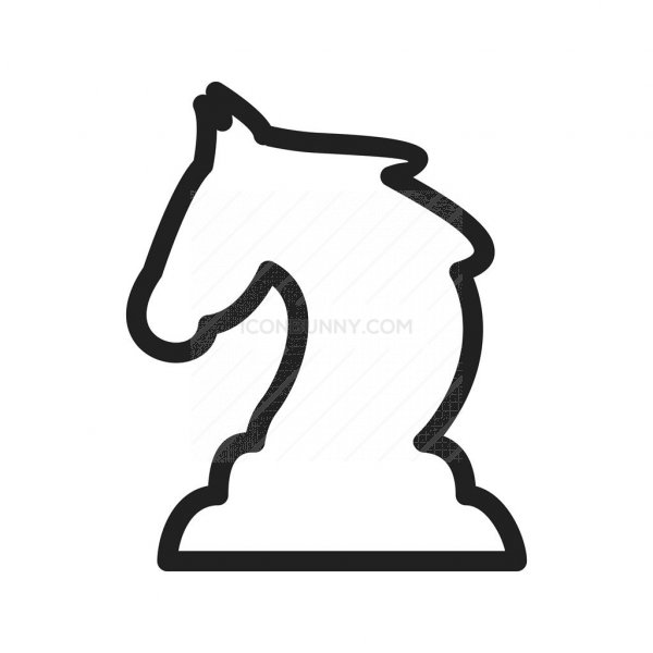 600x600 Unicorn Line Icon