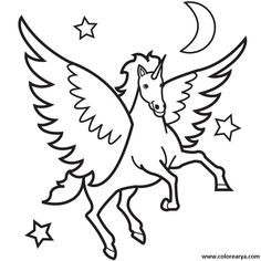 236x236 Winged Unicorn Coloring Clipart New Pegasus Greek Myths Coloring