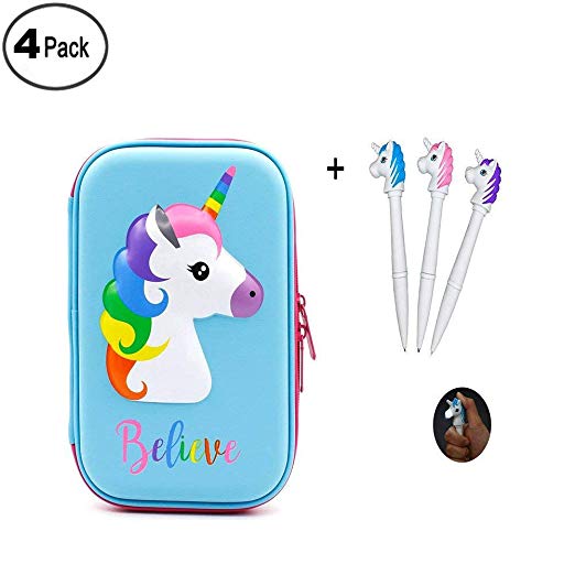 522x522 Pcs Unicorn Pencil Case Hard Shell Pencil Box