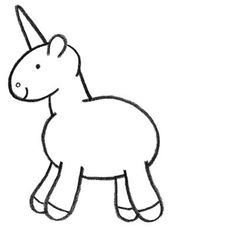 Unicorn Simple Drawing
