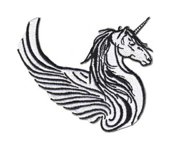 572x500 Fantasy Animals Iron On Patch