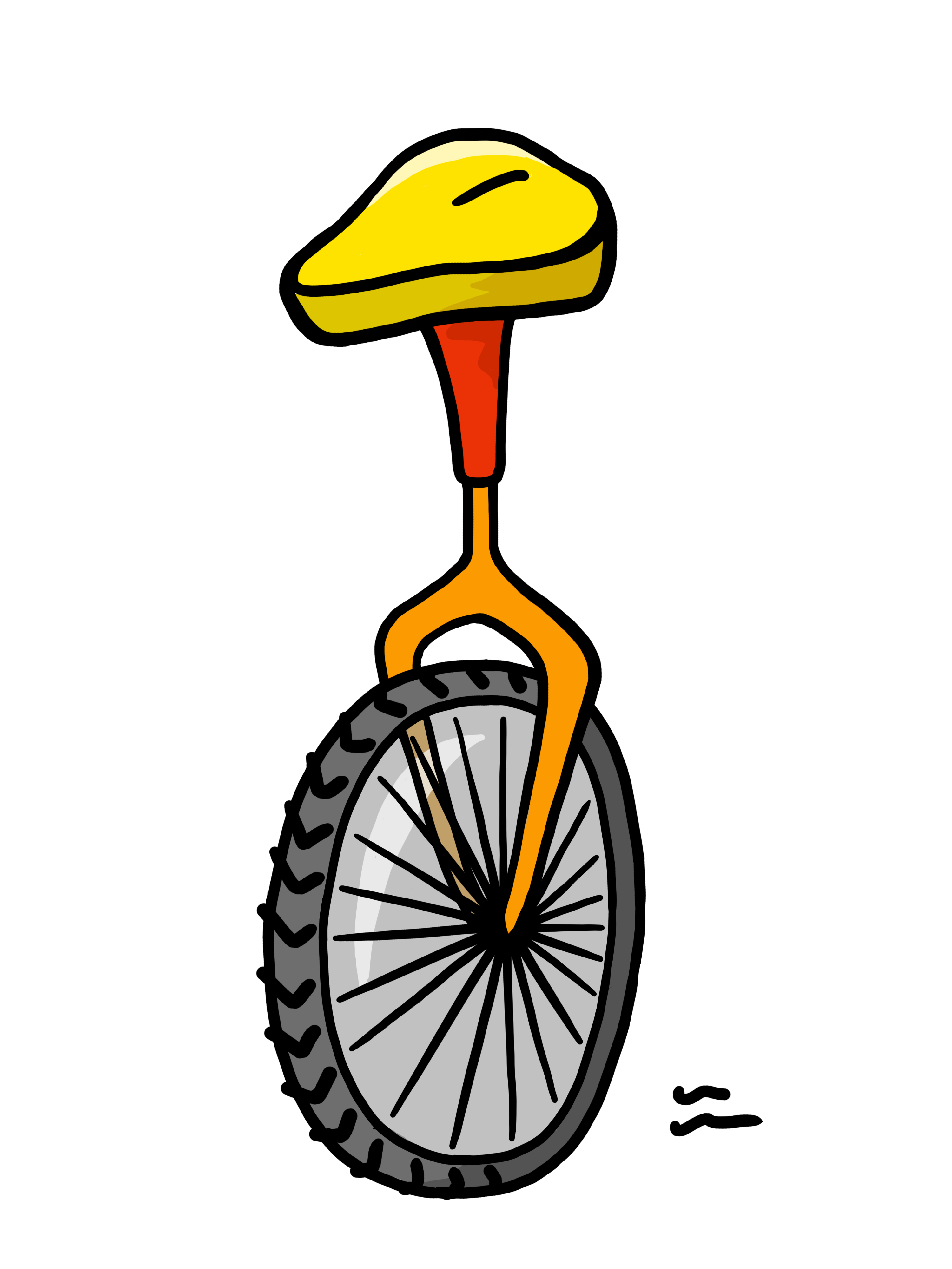 3000x4000 Unicycle Clipart Free Image