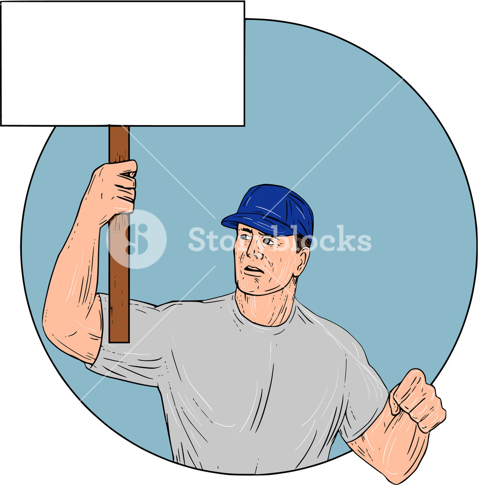 985x1000 Drawing Sketch Style Illustration Of An Industrial Worker