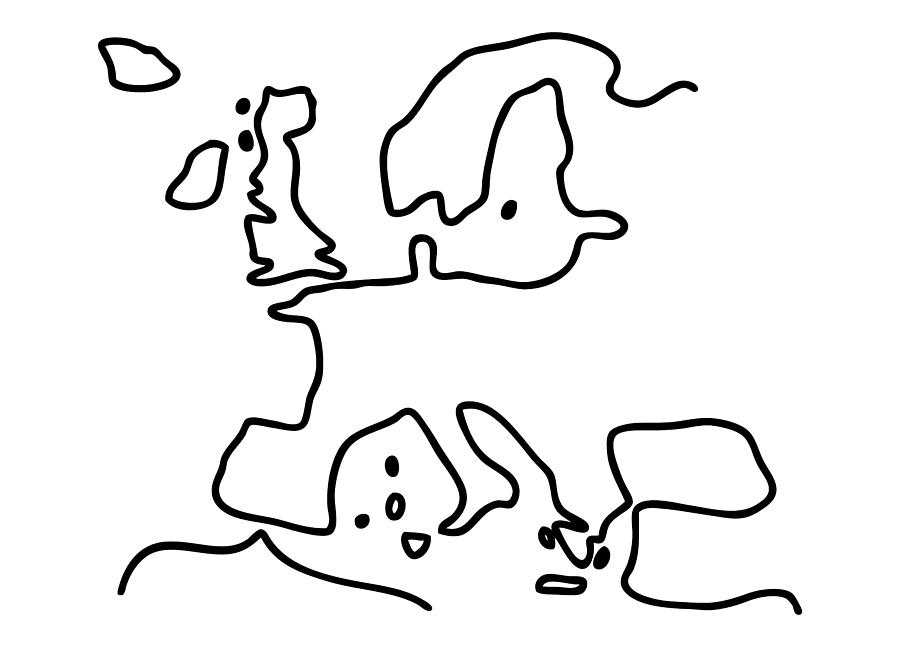 900x647 Europe The European Union Map Drawing