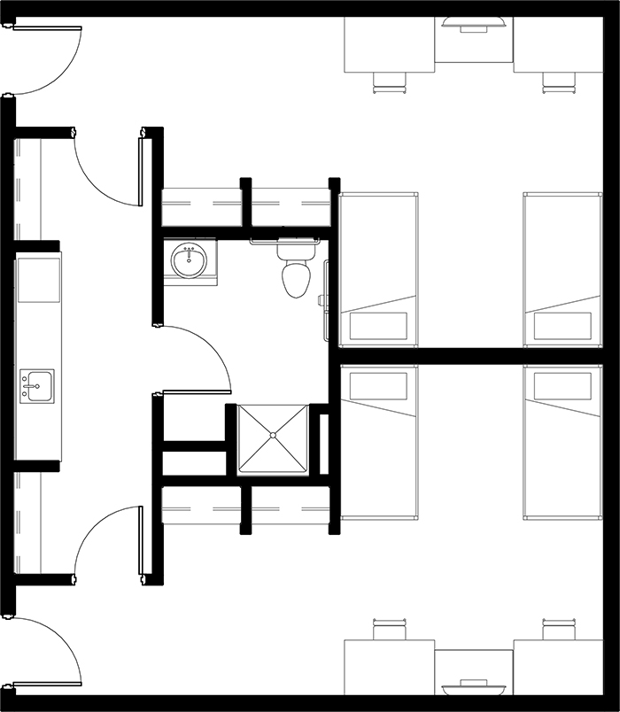 700x804 Hybrid Style University Housing Solutions