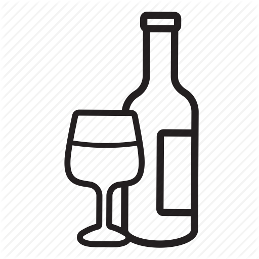 512x512 Wine, Drawing, Bottle, Transparent Png Image Clipart Free Download