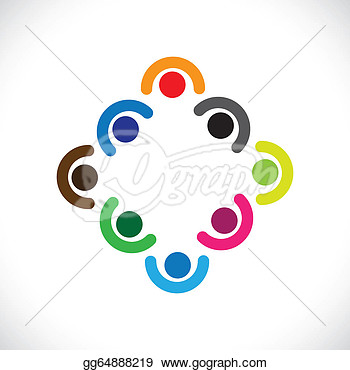 350x370 Get Together Or People Diversity Unity Clipart Drawing