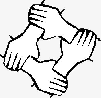 354x342 Unity Is Strength, Hand, Hand Painted, Lines Closed Png Image
