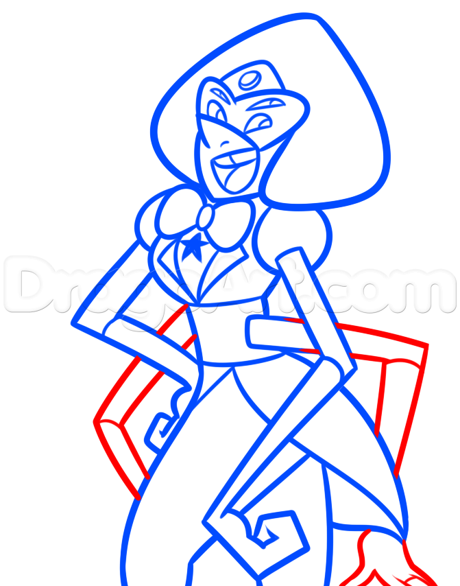 671x854 Drawing Sardonyx Easy From Steven Universe, Step