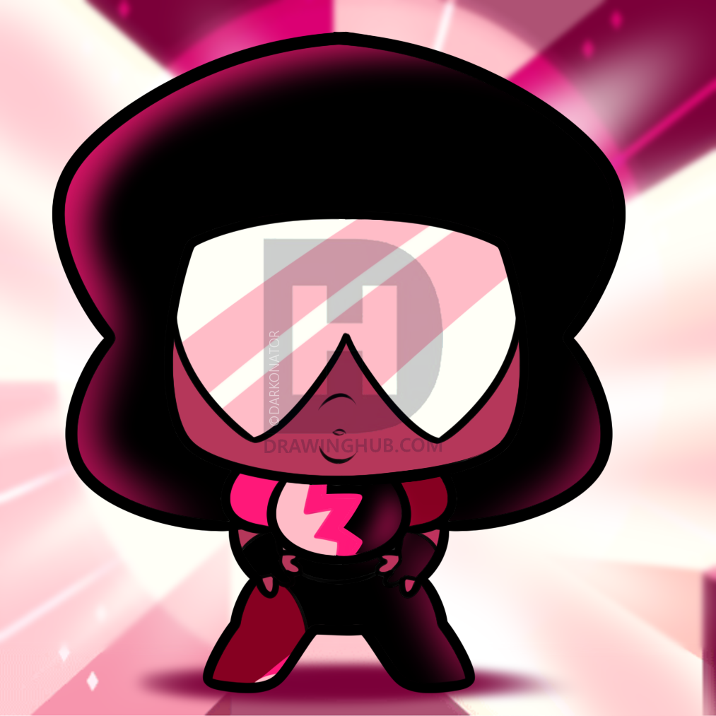 1013x1013 How To Draw Chibi Garnet From Steven Universe, Step