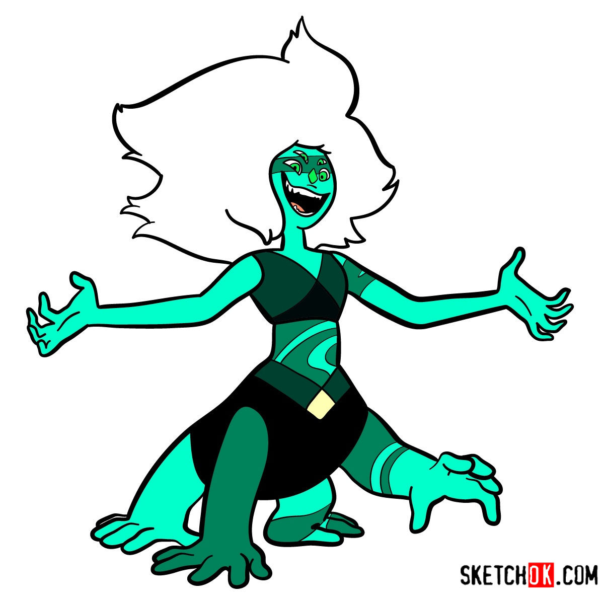 1200x1200 How To Draw Malachite Steven Universe