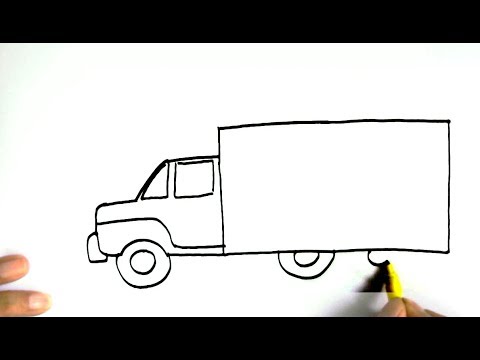 480x360 How To Draw A Pick Up Truck In Easy Steps For Children, Kids