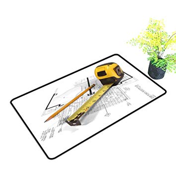 355x355 Gmnalahome Extra Thick Door Mat A Measuring Tape