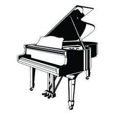 Upright Piano Drawing | Free download on ClipArtMag
