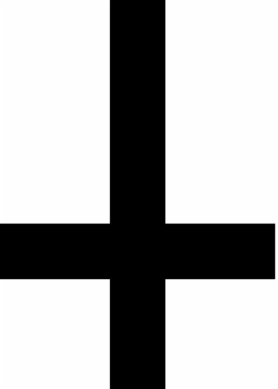 400x559 Upside Down Cross Png