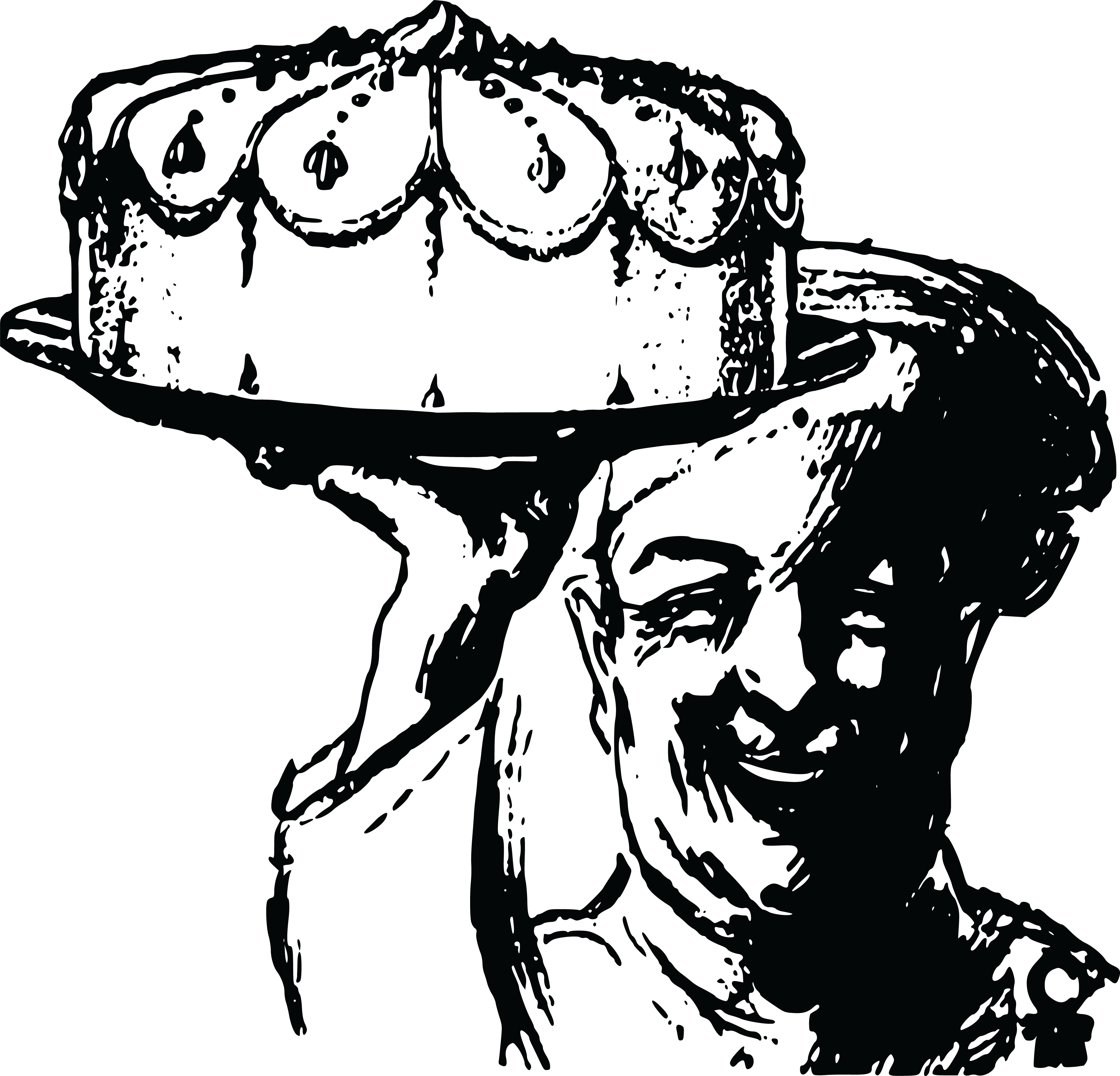 4000x3842 Collection Of Free Fedora Drawing Upside Down Download On Ui Ex