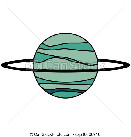 450x470 Uranus Planet Solar System Vector Illustration