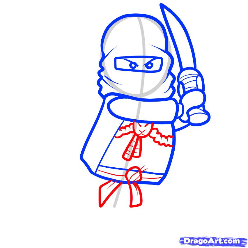 852x852 Draw K Kai Ninjago, Step