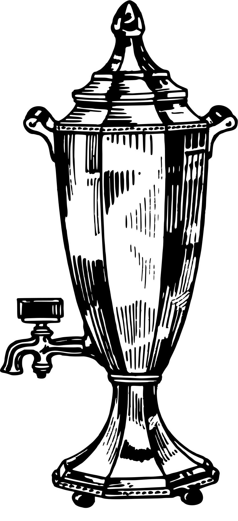 834x1819 urn clipart