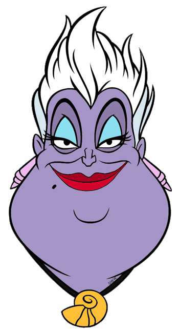 350x641 ursula, vanessa, flotsam jetsam clip art disney clip art