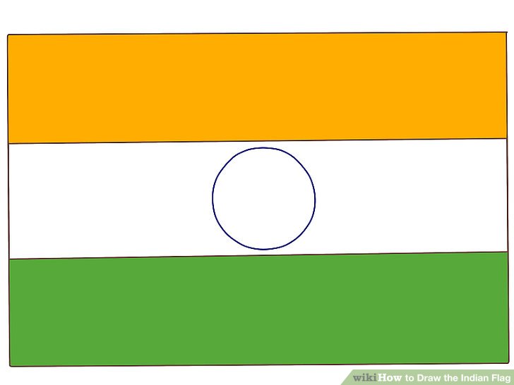 728x546 How To Draw The Indian Flag Steps
